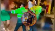 Policía es captado mientras agrede a mujeres en plena calle tras salir de una discoteca en Villa El Salvador