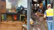 Puente Piedra: vivienda se incendia y explotan pirotécnicos que eran almacenados