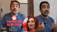 Fernando Llanos se burla de "menú de S/10" de Dina Boluarte y hace la prueba: "La cena es tu problema"