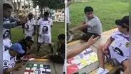Vecinos discuten al participar en un juego parecido al ludo y usuarios bromean: "Un día normal en Wall Street"