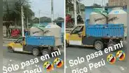 Taxista transforma su vehículo en ‘camión doble eje’ y es furor en redes: “Pura ingeniería peruana”