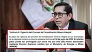 Congreso: Comisión debatirá nueva propuesta para ampliar el Reinfo hasta por un año