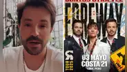 Felipe Colombo da conmovedor agradecimiento a fans peruanos por los shows 'sold out' de Erreway en Lima: "Es una locura"