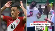 Sacerdote le echa agua bendita a Christian Cueva y futbolista impacta con su reacción: "Están saliendo chispas"