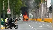 Vehículo se incendia en plena av. Javier Prado y genera tráfico en San Isidro con dirección a San Miguel