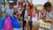 Youtuber visitó Centro de Lima y sorprende al gastar S/2.000 en adornos de Navidad: "Están buenos los precios"