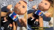 Peruana sorprende a su novio con peluche de Messi que habla y contesta preguntas: “Usa IA”