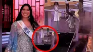 ¡Terminó en el piso! Miss Zulia, Maria Peinado, sufre bochornosa caída en la final del Miss Venezuela 2024