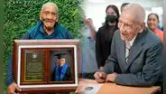Se graduó a los 86 años como ingeniero mientras vendía verduras en la calle: aprendió los sistemas digitales con una computadora prestada