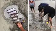 Familia peruana enterró botellas de licor en la playa, pero se olvidaron donde las dejaron: “Se hizo de noche”