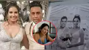 Pamela López sorprende al lucir el vestido de su boda con Christian Cueva en videoclip de Orquesta Candela
