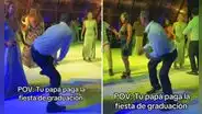 Padre sorprende con sus pasos prohibidos en la fiesta de graduación de su hija: "Sacó hasta el IGV"