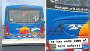 Chofer peruano sorprende con singulares frases en bus y es furor en redes: “Un romántico al volante”