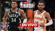 RESULTADO Milwaukee Bucks vs Atlanta Hawks EN VIVO, semifinal NBA Cup 2024: ver juego con Giannis Antetokounmpo