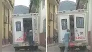Áncash: ambulancia es usada para trasladar cajas de cerveza en el distrito de Huari