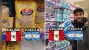 Argentinos visitan supermercados de Perú y Argentina y quedan atónicos: muchos productos doblan el precio