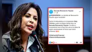 Congresista Patricia Chirinos deja Avanza País y oficializa su paso a Renovación Popular