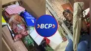 Trabajadora del BCP muestra su canasta navideña y usuarios se asombran con los productos: “Vino hasta sombrilla”