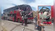 Bus interprovincial choca contra cerro en la carretera Arequipa - Puno: un muerto y varios pasajeros heridos