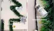 Centro de salud realiza decoración navideña con ampollas y usuarios dicen: “Creatividad peruana”