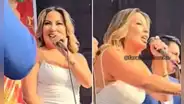 Pamela López debuta como animadora de la Orquesta Candela y lanza fuerte mensaje: "Nos mandan a vender marcianos"
