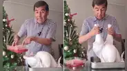 Jaime Delgado expone el verdadero peso de un pavo de Navidad tras descongelarlo y muestra el resultado: "El público merece saber"