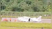 Avioneta aterriza de emergencia en Pucallpa por falla técnica y suspenden vuelos en aeropuerto