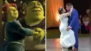 Pareja recrea icónico tema de Shrek y Fiona en su boda: "Vivieron felices por siempre”