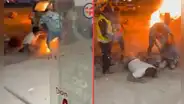 Padre e hijo en condición grave tras incendio de su mototaxi en Lurín: familiar solicita apoyo