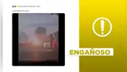 Este video no muestra una explosión en Siria por una organización militar en contra de HTS