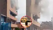 Tres menores sobreviven a incendio tras saltar desde una ventana en Chorrillos