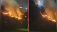 Primer incendio del 2025 en Chorrillos: fuego se desata Costa Verde durante la celebración de Año Nuevo