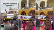 Adulto mayor desfila en pasacalle de fin de año sobre un ataúd y redes estallan: "En Perú nunca te aburres"