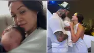 Angie Arizaga y Jota Benz enseñan el rostro de su bebé por primera vez y usuarios notan curioso detalle: "Es igualito a ..."