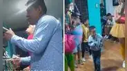 Mujer se ríe del baile de su esposo, pero descubre que su hijo baila igual: "Lo que se hereda no se hurta"