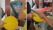 Peruano revela el proceso de los globos con estampado y usuarios quedan atónitos: "¿En serio es uno por uno?"
