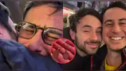 Bruno Ascenzo y su novio Adrián Bello anuncian su compromiso con romántico video: "El 2025 vino con sorpresa"