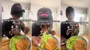 Joven de Estados Unidos prueba tallarines verdes por primera vez en Perú y queda fascinado: "This is so good"