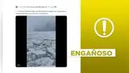 Video del lago Michigan congelado tras intensa nevada no corresponde a enero de 2025