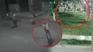 Pandilleros se enfrentan a balazos en el parque de La Amistad en Los Olivos en presencia de varios niños