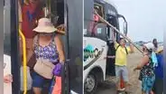 Numerosa familia peruana llega a la playa en combi y desata risas en redes: "Los Gonzales de la vida real"