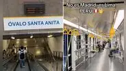 Extranjera queda impresionada con la modernidad en la línea 2 del Metro: “No es Madrid, es Lima”