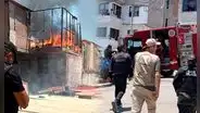 Incendio en Chorrillos afectó dos familias: 5 unidades de bomberos controlaron el siniestro
