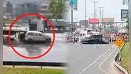 Accidente en la Panamericana Sur: reportan fuga de gas tras choque de un camión en Surco