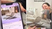 Mujer pidió un sofá por Temu y lo que le enviaron desata risas en redes: “Lean las letras pequeñas”