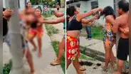Vecinos de Iquitos atan a mujer a un poste tras encontrarla robando en una quinta