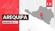 Temblor de magnitud 4.7 remeció Arequipa hoy, según IGP