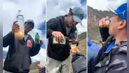 Joven mezcla jager con chicha de jora y se vuelve viral en redes: "Con eso ves a Manco Cápac"