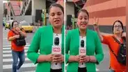 Peruana interrumpe a reportera de PBO en vivo con una broma inesperada: “Fría de frías”