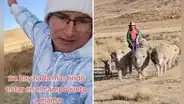 Peruano sorprende a su mamá en el campo y ella corrió a sus brazos: "Te quiero, hijo"
